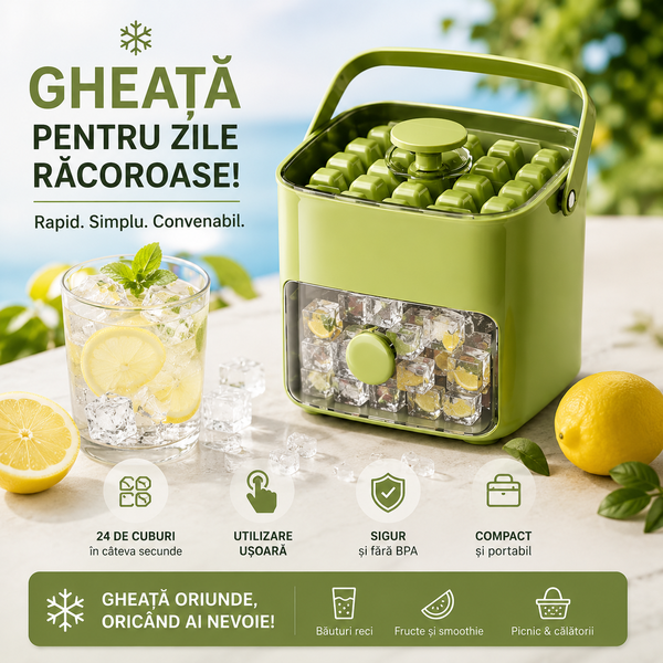 Aparat pentru Cuburi de Gheață Perfecte - IceMagic™