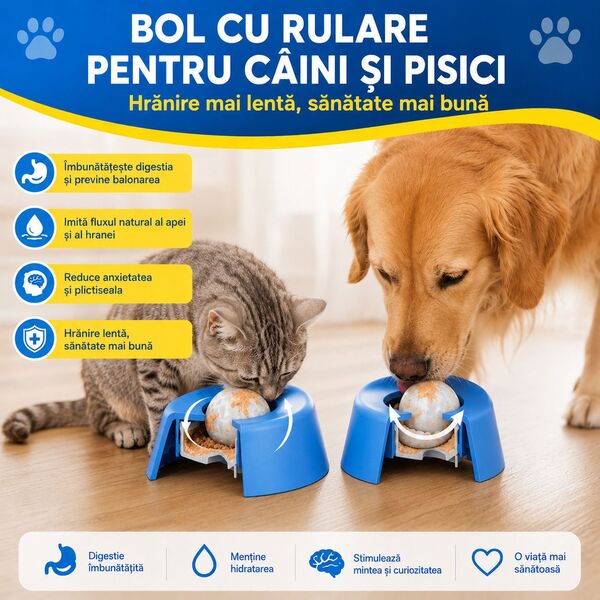 Bolul de animale HappyFeeder™ - Mai puțină grabă, mai multă sănătate