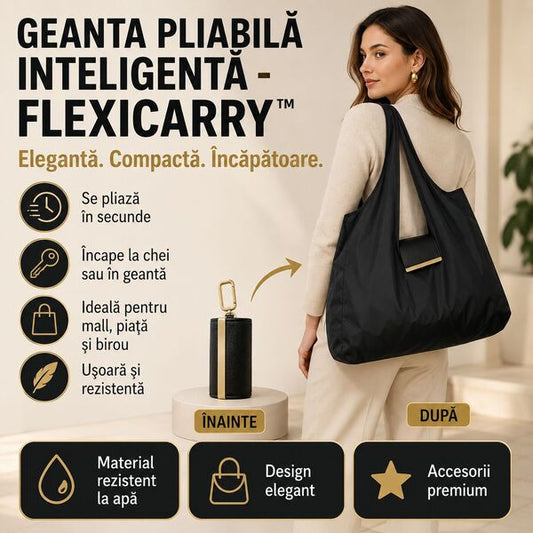 Geanta Pliabilă Inteligentă - FlexiCarry™