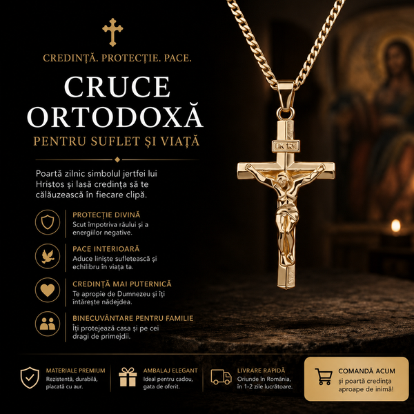 Colierul Credinței Eterne™ 🙏 - Simbol al credinței și protecției spirituale