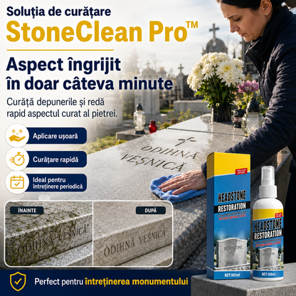 Soluția de curățare StoneClean Pro™ – Redă Frumusețea Pietrei
